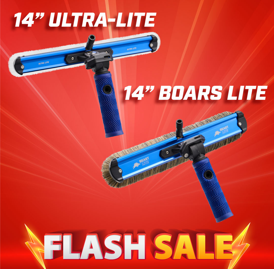ULTRA-LITE 14" + 14" BEAST LITE (BOARS HAIR) - FLASH SALE - USA ONLY