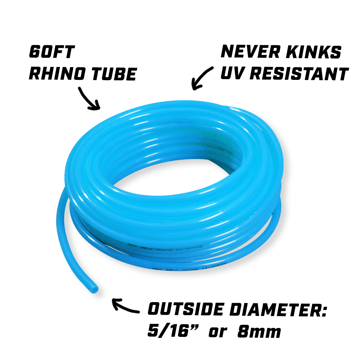 ✅ 60FT RHINO-TUBE for Low Flow-rate Tools