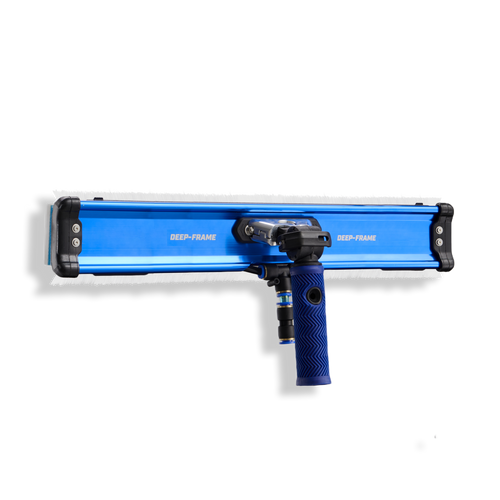 REACH-iT DEEP-FRAME ROCKER Brush; fixed-block water-fed brush with 9 scrubs and HYDRO-BLADE II+ for deep frames