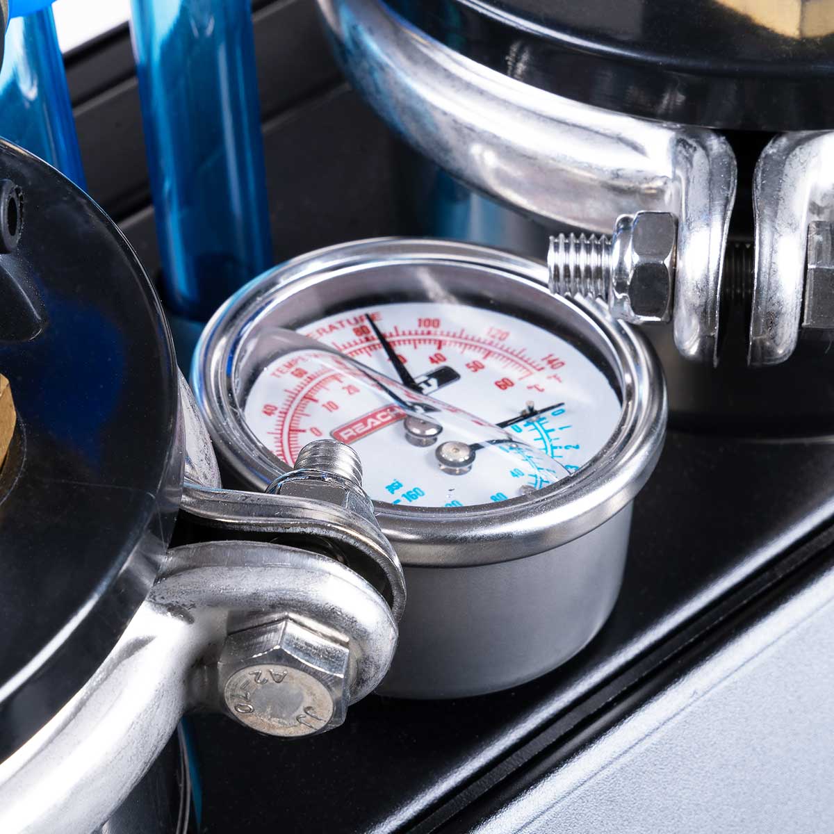 FLOW GOLD pressure and temperature gauge