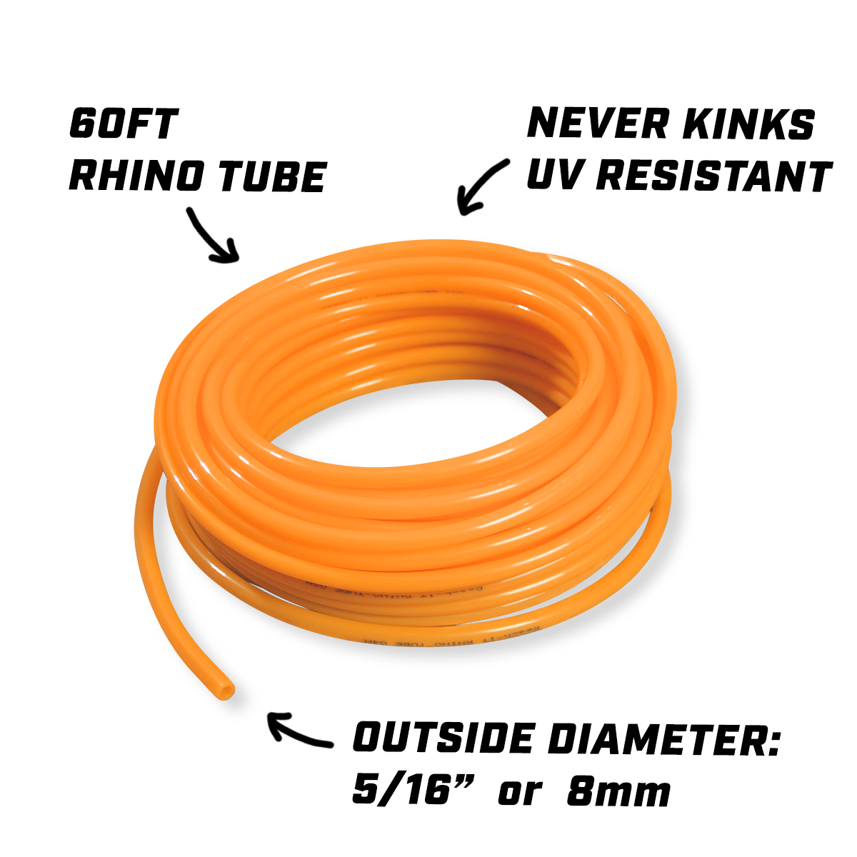 60FT RHINO-TUBE for Low Flow-rate Tools