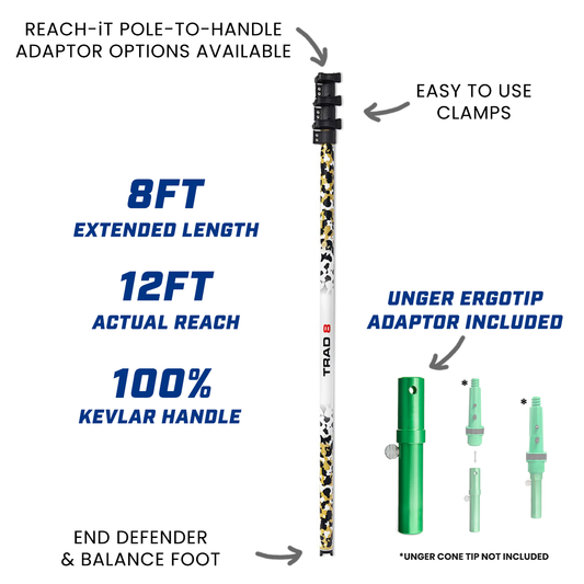 ✅ 8FT TRAD POLE (8FT extended)