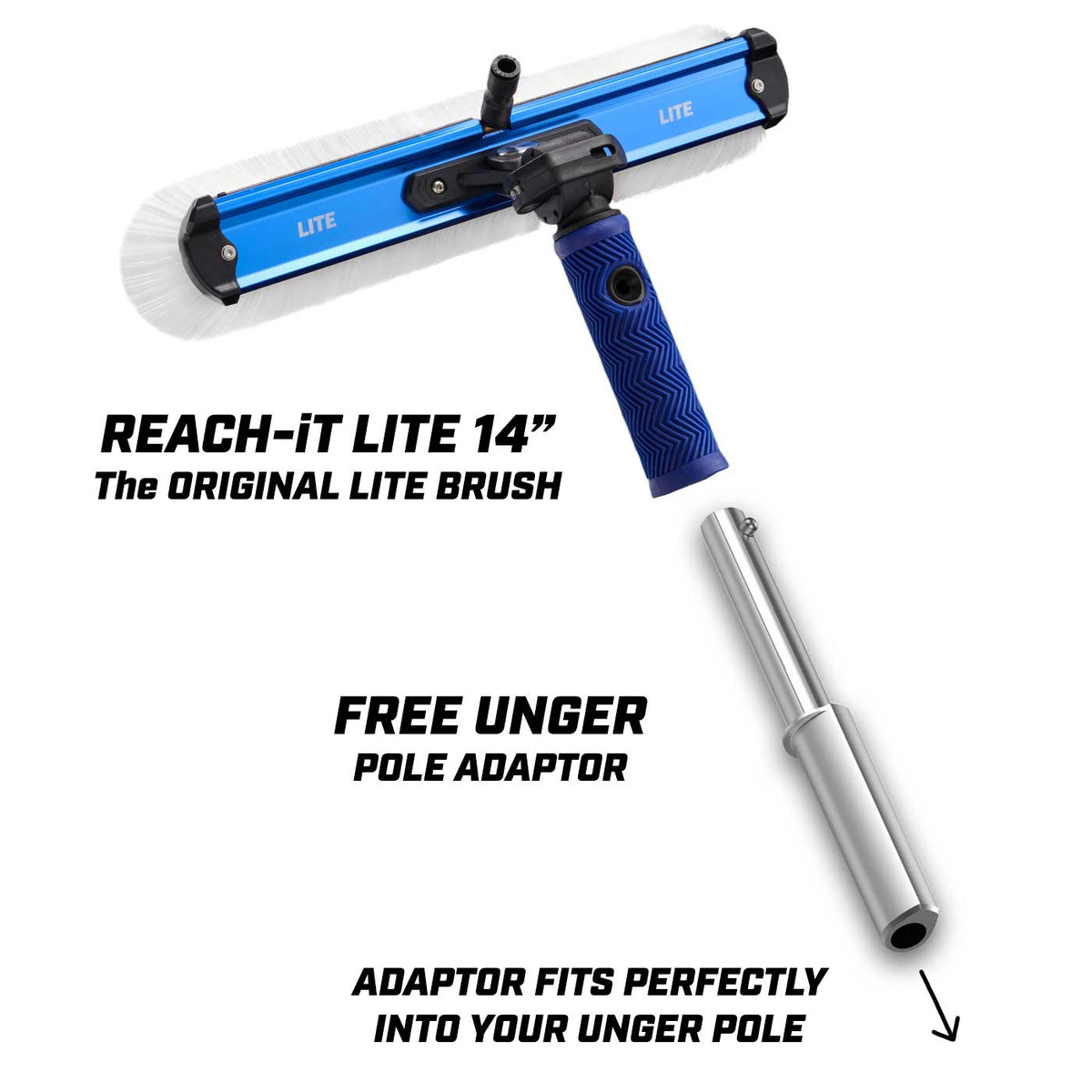 14" RADIAL LITE + 'YOUR BRAND' Pole To Handle Adaptor