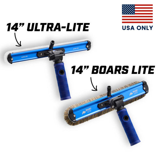 ✅ RADIAL ULTRA-LITE 14" + 14" BEAST LITE (BOARS HAIR) - USA ONLY