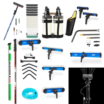REACH-iT PROFESSIONAL Pole & Tools Pack; complete carbon fiber water fed pole bundle for high-reach professional cleaning