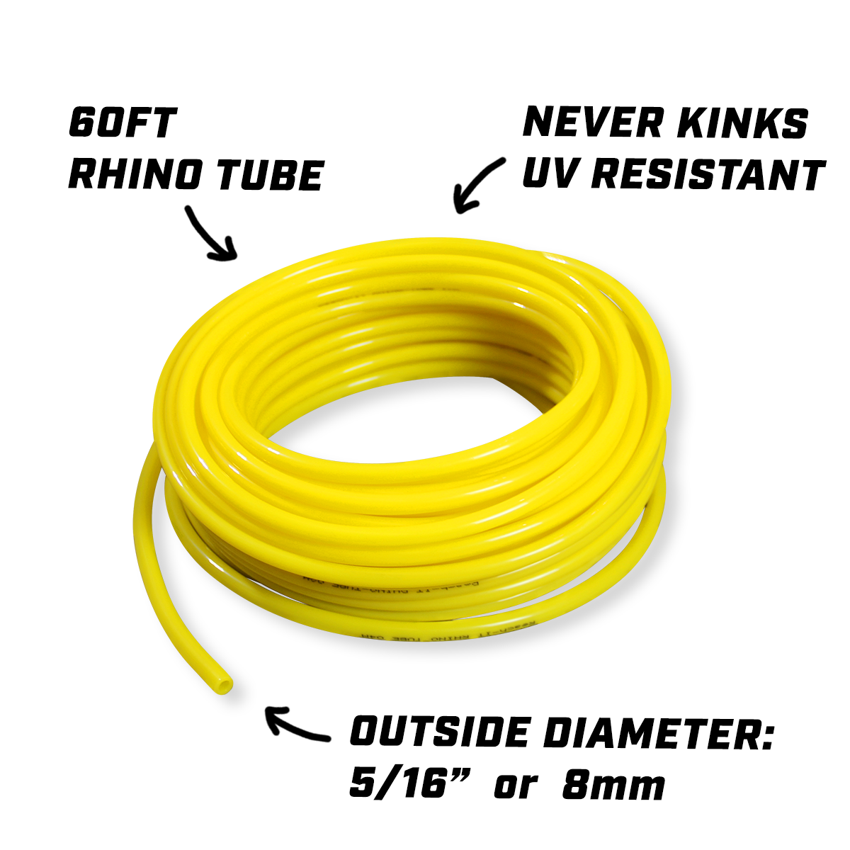 ✅ 60FT RHINO-TUBE for Low Flow-rate Tools