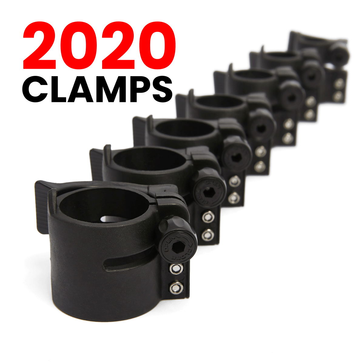 REACH-iT Replacement Pole Clamps; durable lever-lock clamps compatible with all REACH-iT water-fed pole generations