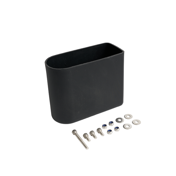 REACH-iT FLOW RED Universal Rubber Bucket; replacement impact-resistant base for FLOW RED pure water window cleaning carts