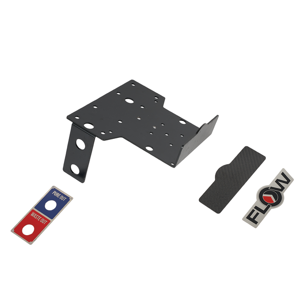 REACH-iT FR16 Main Plate; replacement mounting bracket for SED, CAR, and DI tanks on FLOW RED water-fed cleaning systems