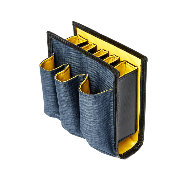 REACH-iT SCRUBS Holder; modular belt pouch to organize interchangeable scrub pads specifically for RADIAL ROCKER brushes