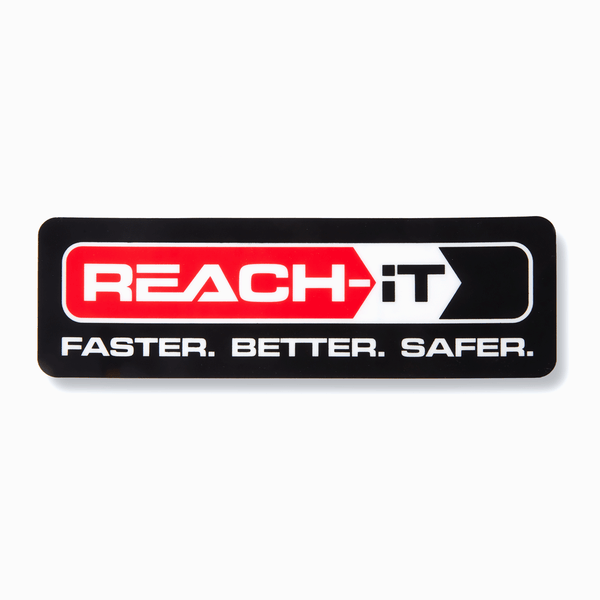 REACH-iT Brand Stickers; high-quality vinyl decals for customizing professional window cleaning vans, buckets, and gear