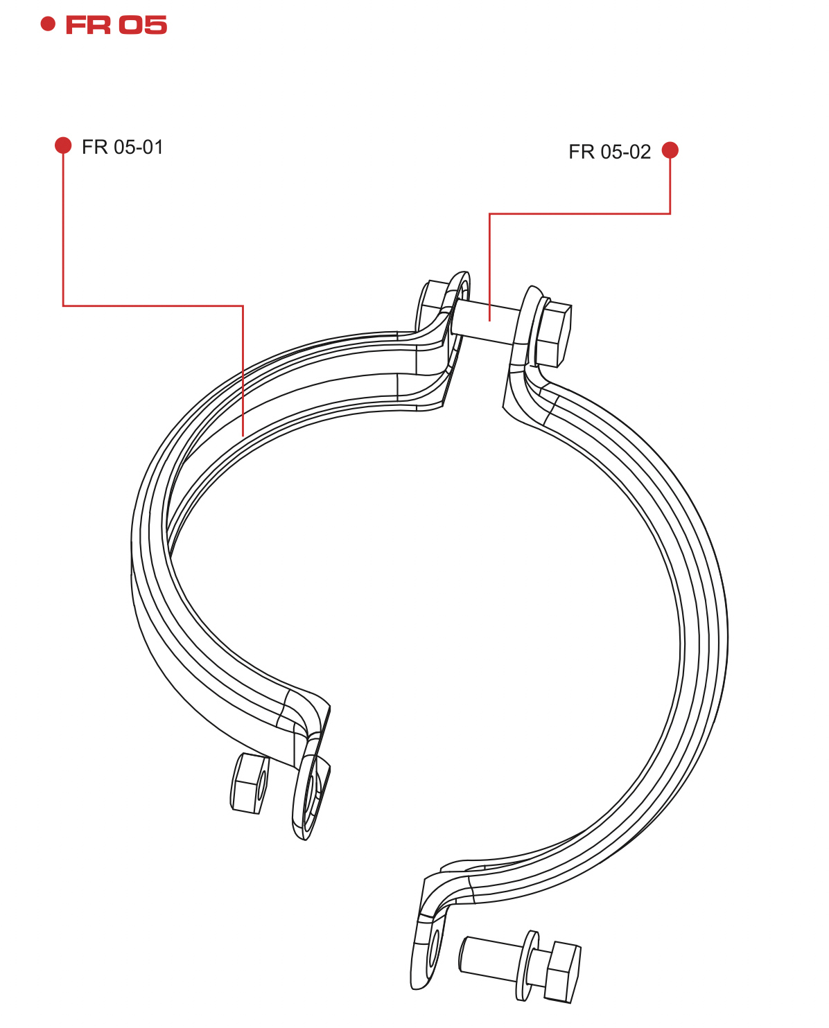 
                  
                    FR05 FLOW RED 2021 RO HOUSING BRACKET with BOLTS (x2)
                  
                