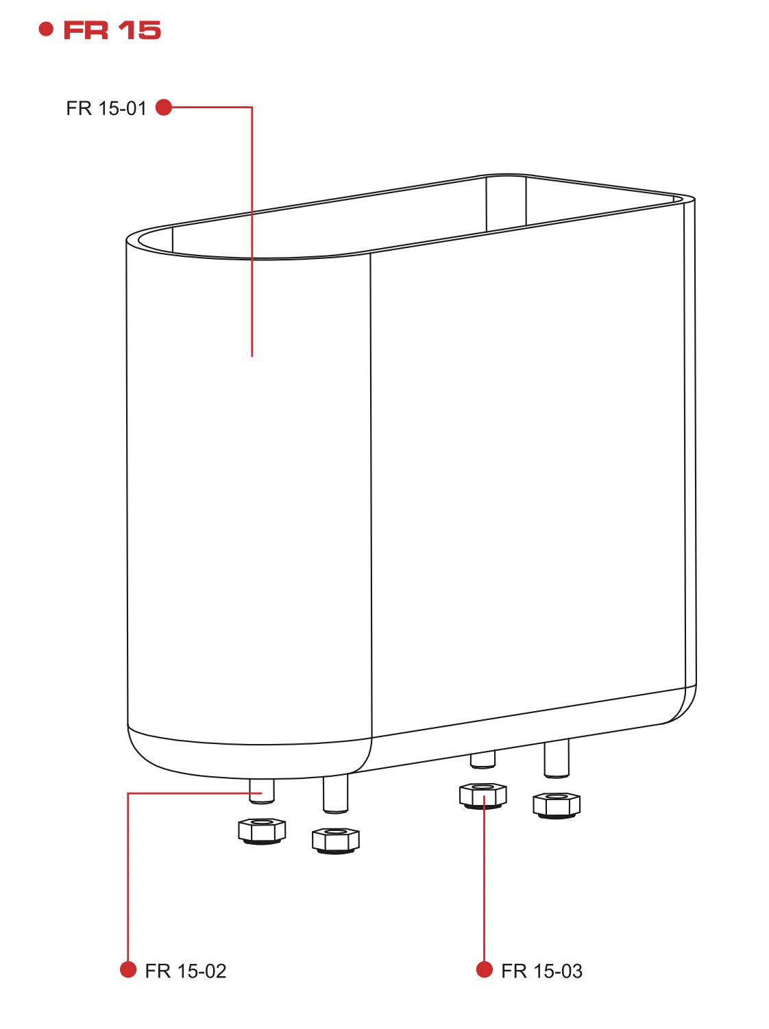 
                  
                    FR15 FLOW RED UNIVERSAL RUBBER BUCKET
                  
                