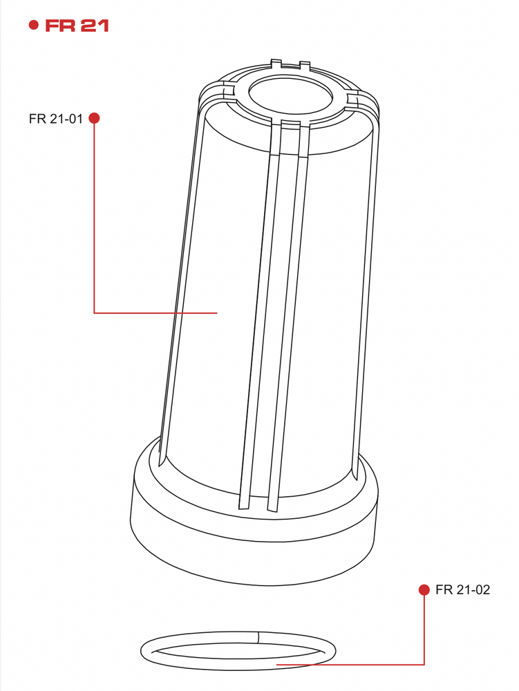 
                  
                    FR21 FLOW RED 10" HOUSING COVER
                  
                