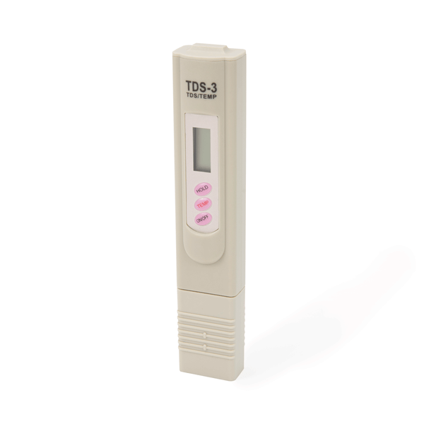 Digital TDS Meter; essential water quality tester to measure Total Dissolved Solids for pure water window cleaning systems