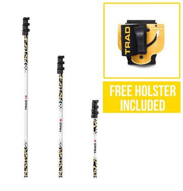 REACH-iT TRAD Pole Pack; professional bundle featuring a traditional extension pole and holster for manual window cleaning
