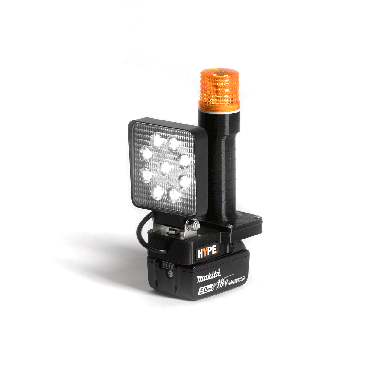 REACH-iT HYPE LIGHT; ultra-bright LED lighting system for water fed poles to illuminate glass during low-light cleaning